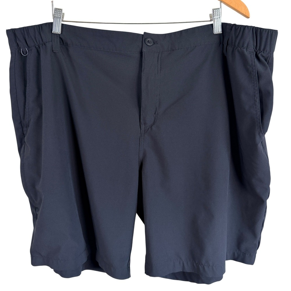 NEW Eddie Bauer Performance Cargo Shorts Mens 3XL Black Ripstop Stretch Utility